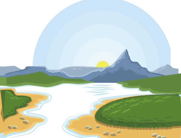 Речка вектор