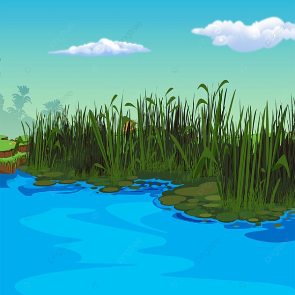 Река мультяшные