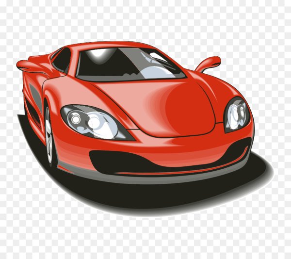 Мультяшная гоночная машина