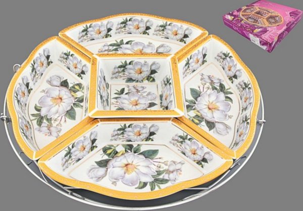 Деревянная менажница сердце