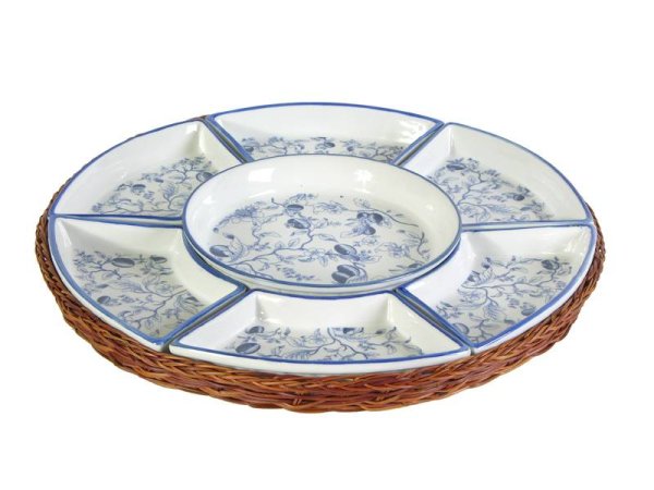 Менажница деревянная круглая