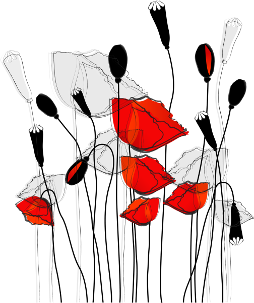 Стилизованные цветы