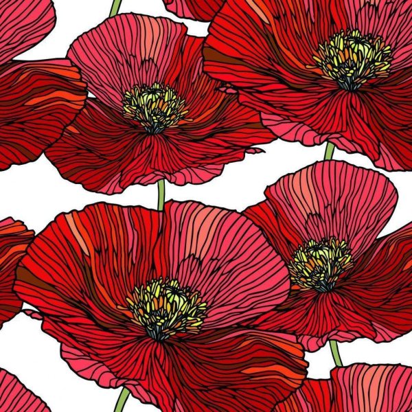 Стилизованные цветы