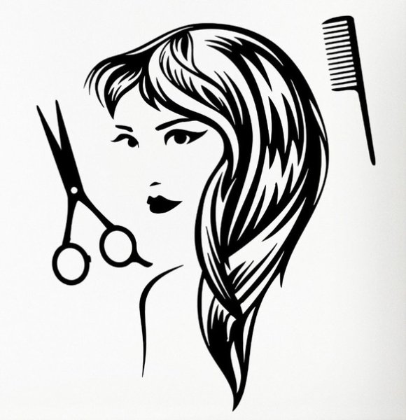 Трафарет для парикмахерской