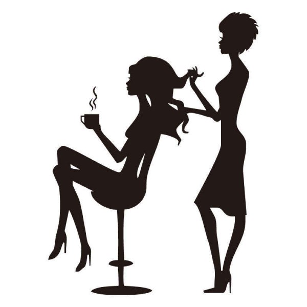 Силуэт для парикмахерской