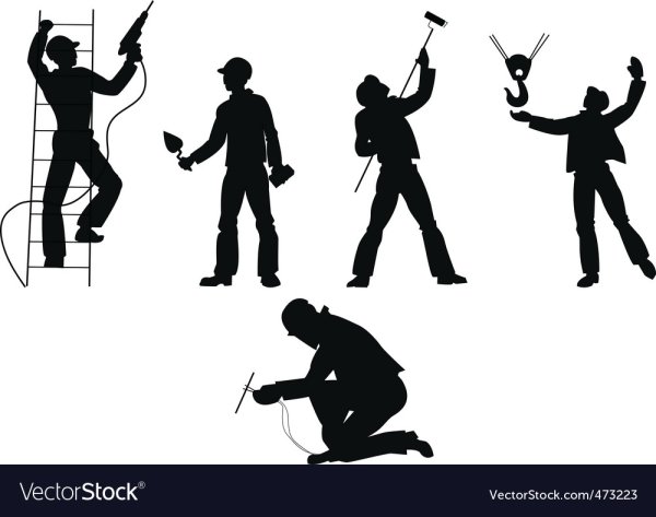 Ремонтные работы силуэт