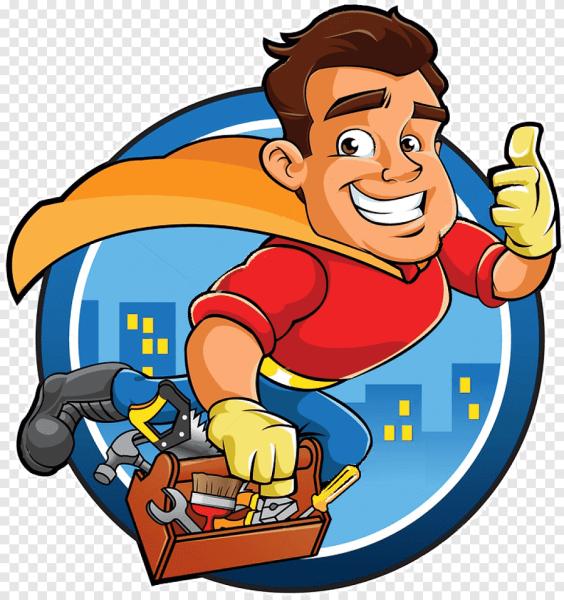 Ремонтник мультяшный