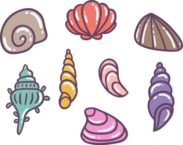 Ракушка силуэт