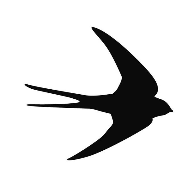 Ласточка силуэт