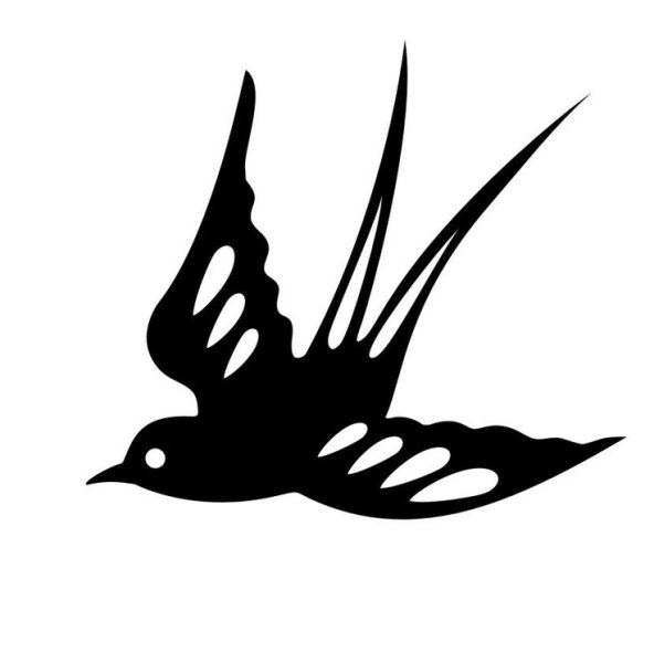 Ласточка силуэт