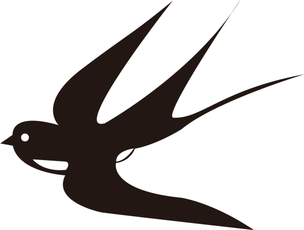 Трафарет ласточки