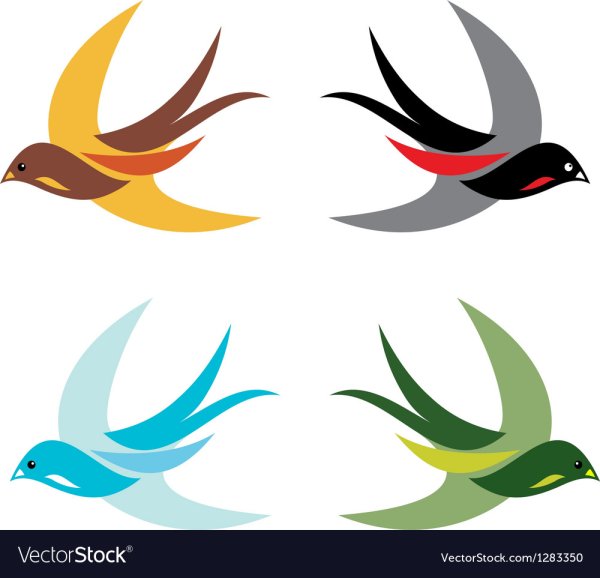 Ласточка абстракция