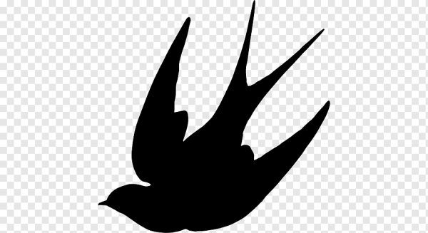 Трафарет ласточки для вырезания