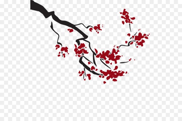 Японские узоры на прозрачном фоне