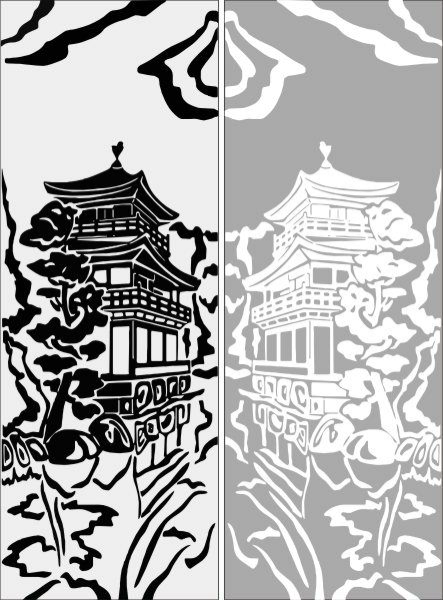 Трафарет в китайском стиле