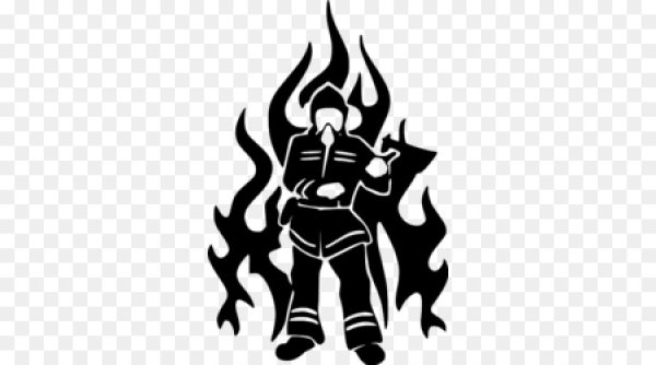 Трафарет пожарного