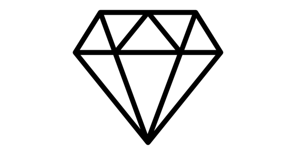 Бриллиант вектор объемный