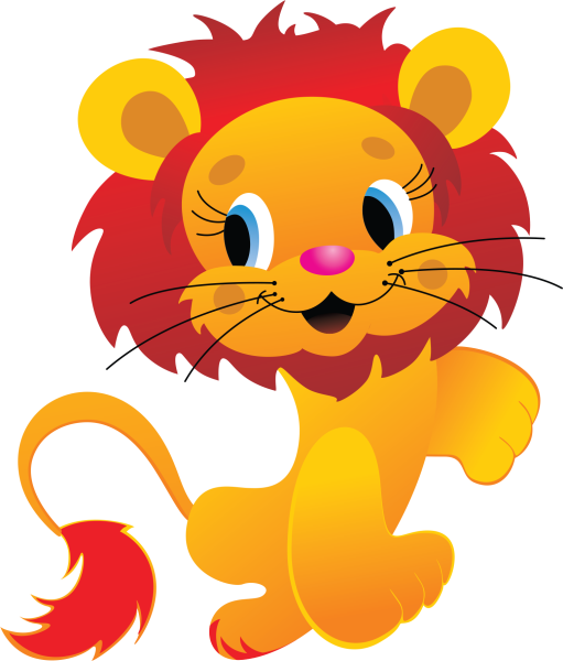 Львёнок-ребёнок вектор