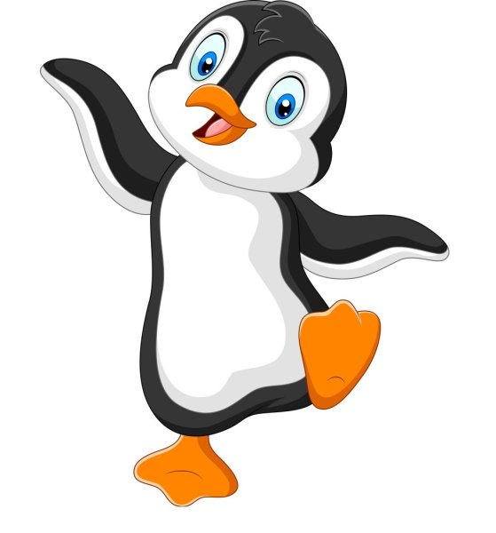 Пингвин мультяшный