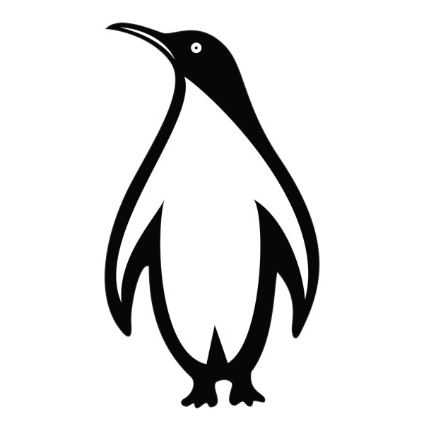 Пингвин контур