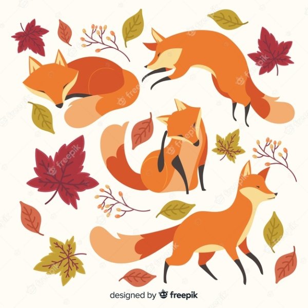 Стилизованная лиса