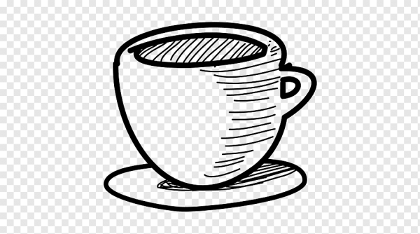 Чашка вектор контур