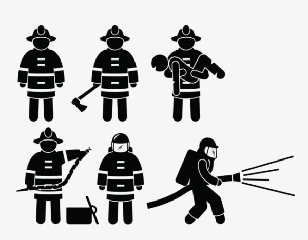 Человечек пожарный