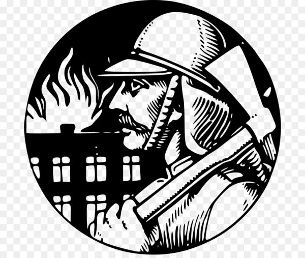 Каска пожарного силуэт