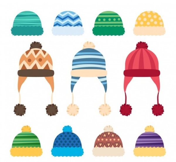 Зимняя шапка вектор