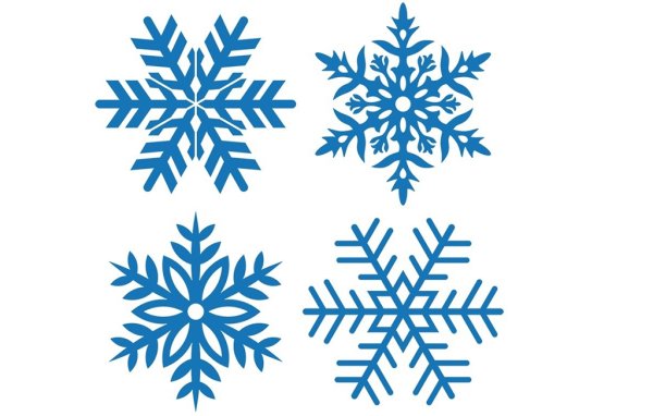 Очертание снежинки