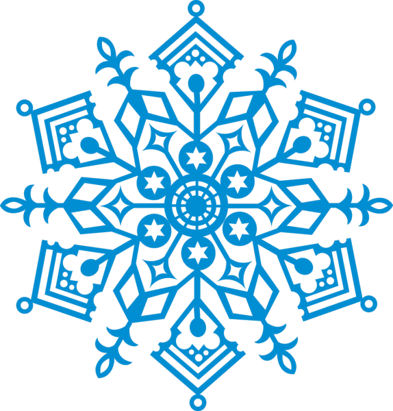 Снежинки на прозрачно мофне