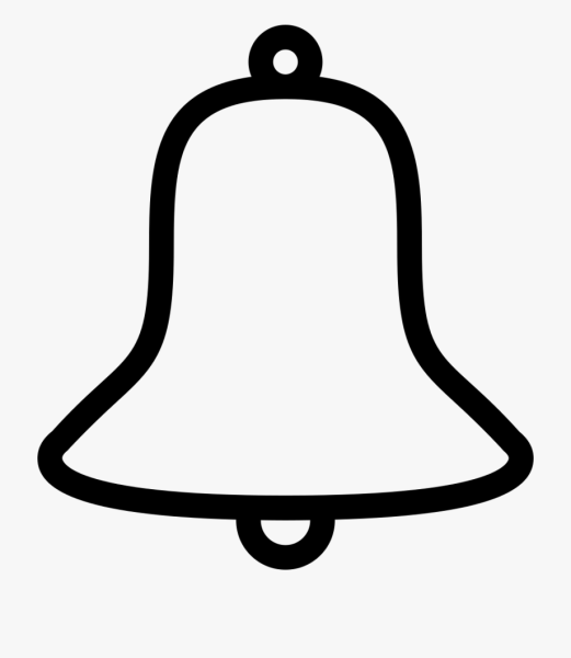 Колокольчик школьный черно белый