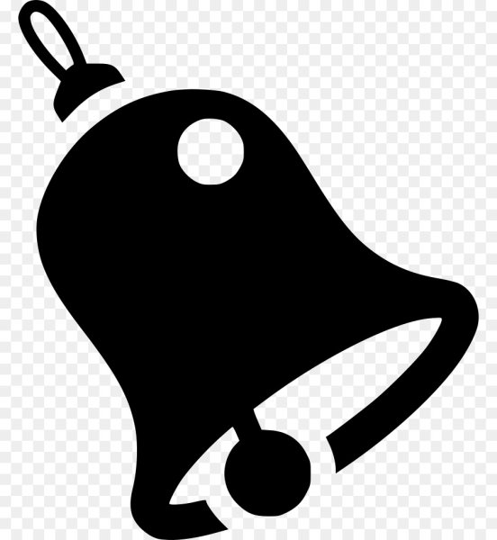 Колокольчик школьный черно белый