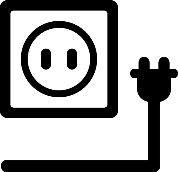 Пиктограмма розетка электрическая