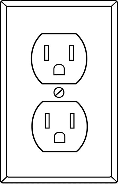 Розетка раскраска