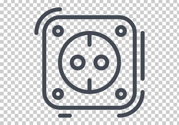 Пиктограмма розетка электрическая