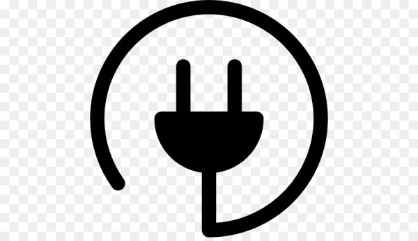 Электрическая вилка пиктограмма