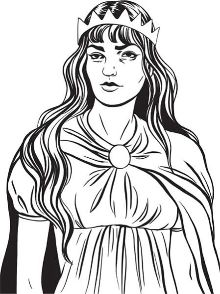 Клеопатра трафарет