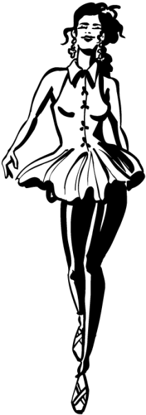 Стилизованный человек в полный рост