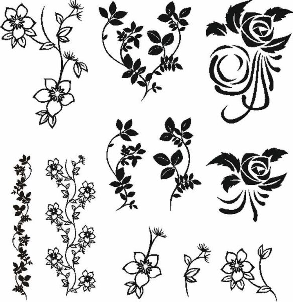 Узоры и цветы