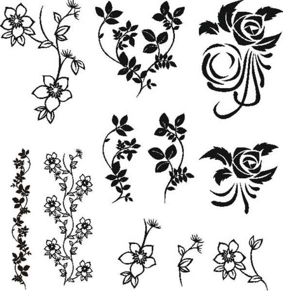 Узоры и цветы