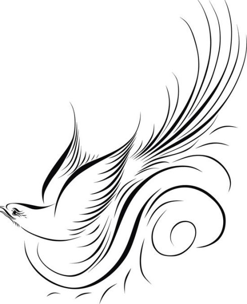 Каллиграфические птицы