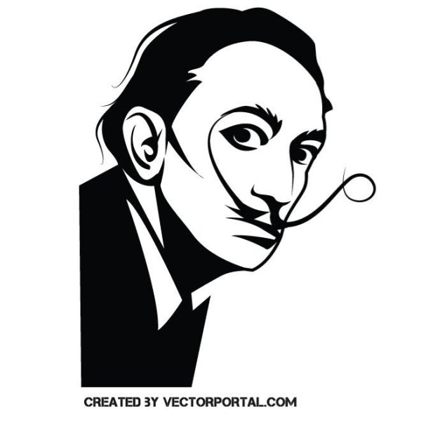 Сальвадор дали рисунок портрет