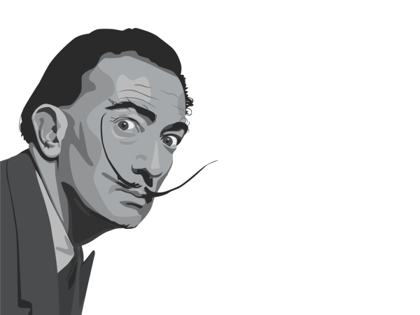 Salvador Dali Coloring