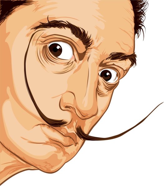 Сальвадор дали векторный рисунок