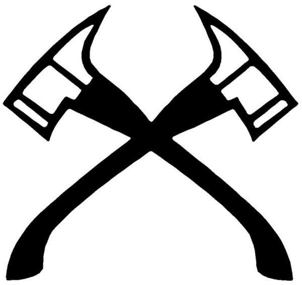 Пожарный топор вектор