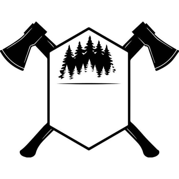 Наклейка дровосек