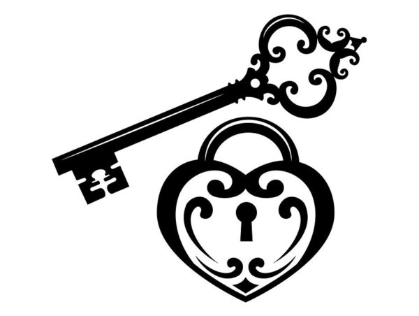 Ключ силуэт