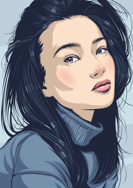 Арт поп портрет Анжелина Джоли