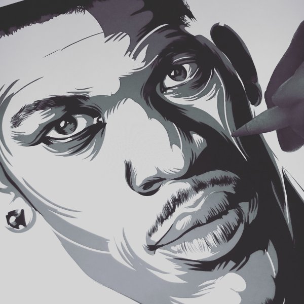 Портрет в иллюстраторе